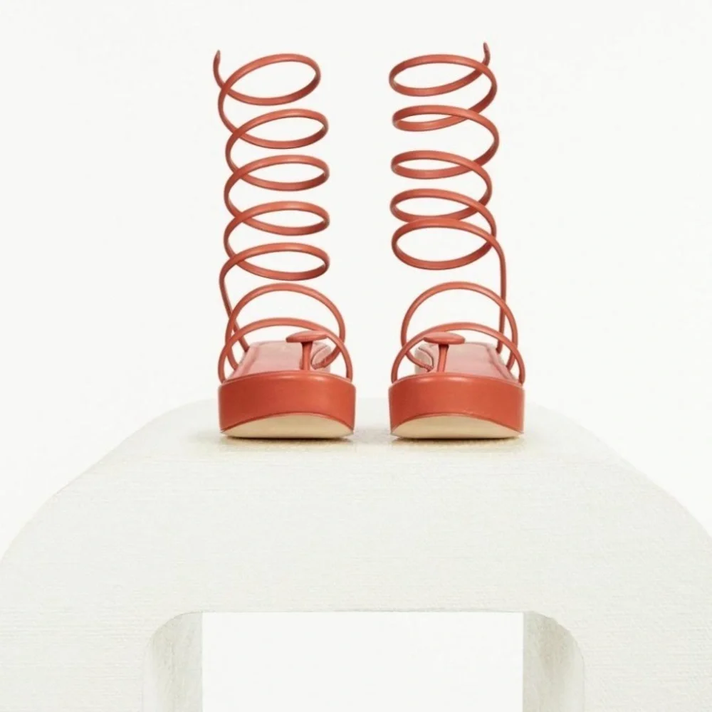 cult gaia Alba Platform Sandal in Jasper